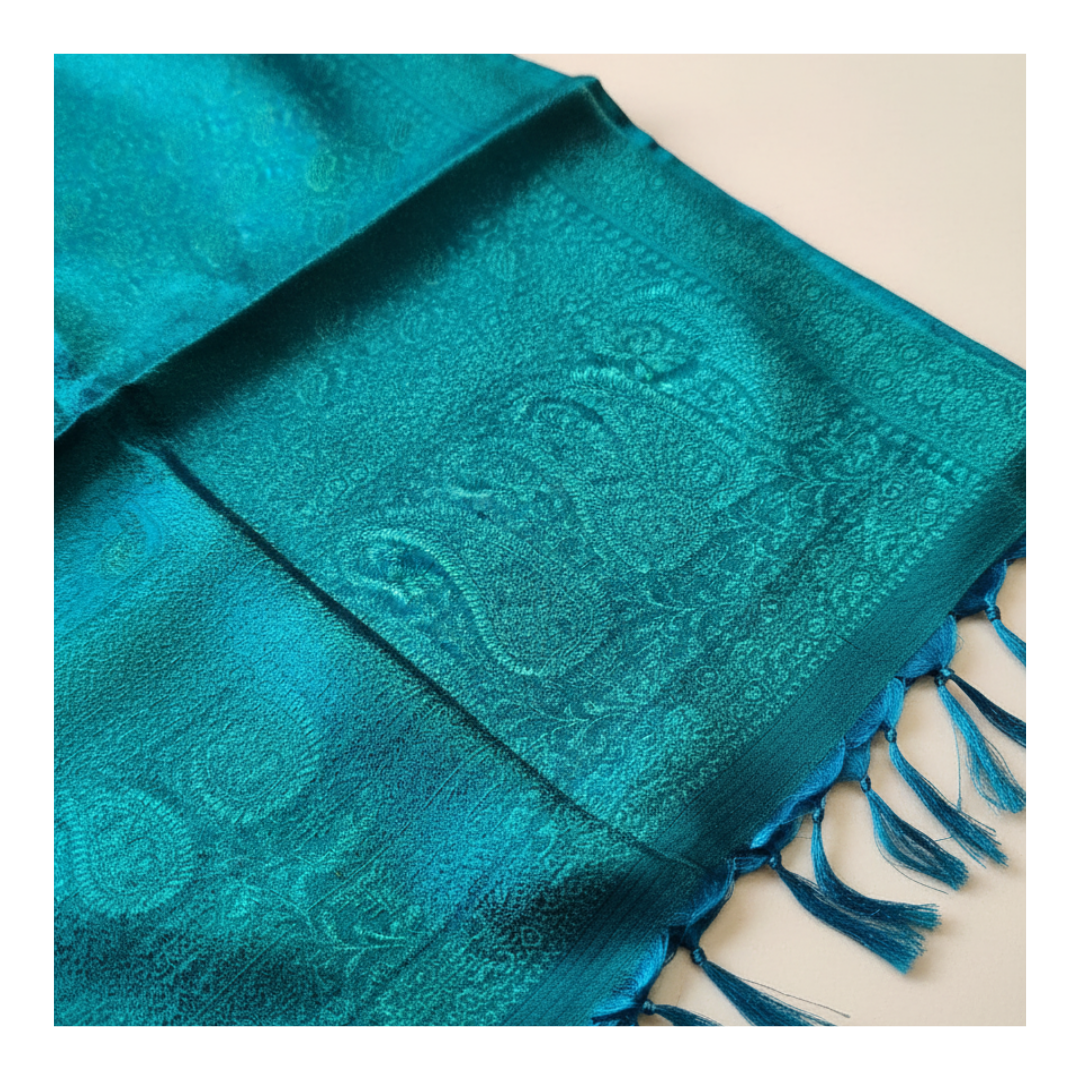 Bridesmaid Welcome Gift - Pure Silk Wedding Stole Set