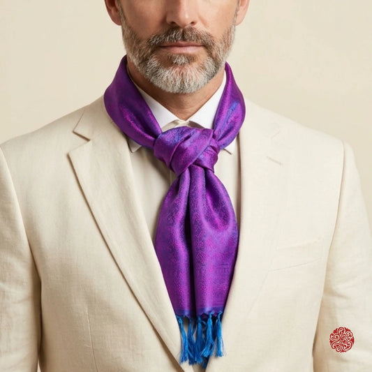 Mulberry Pure Silk Stole - Indian heritage gift for International Clients