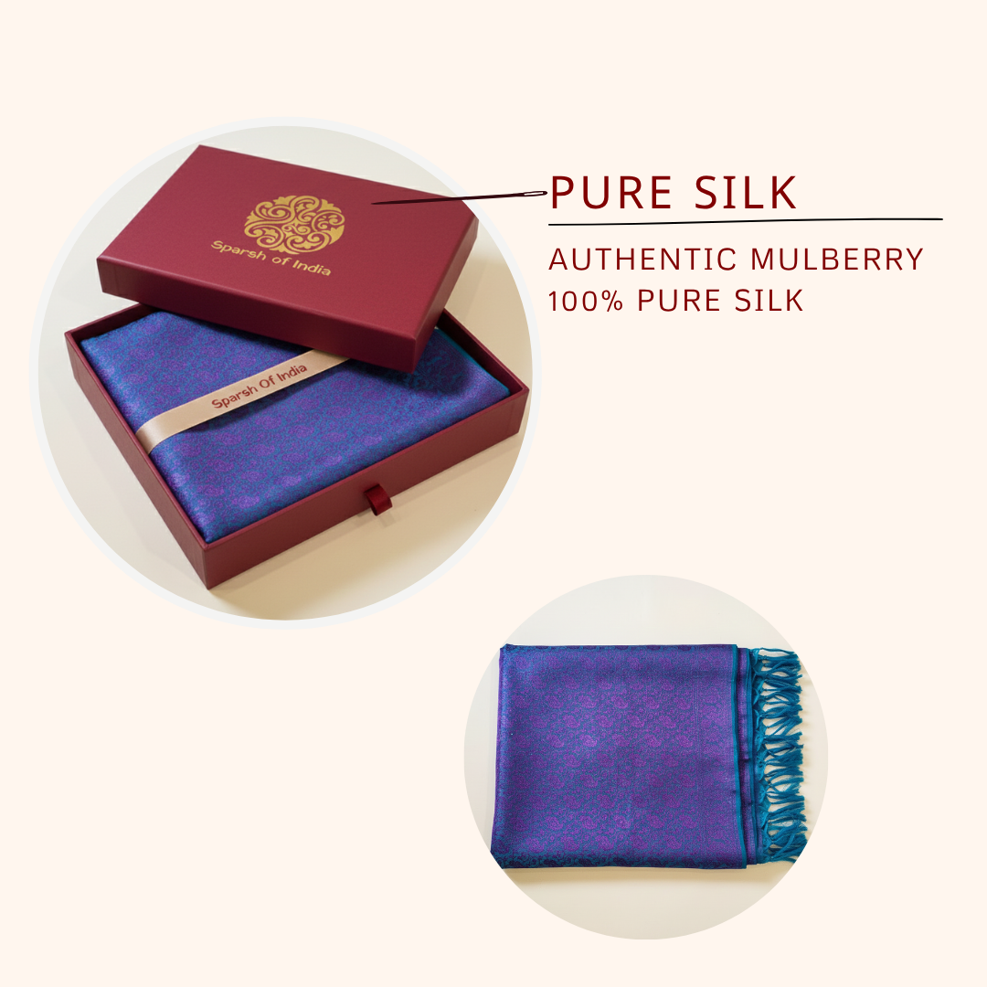 Authentic Banarasi Silk Stole for Men