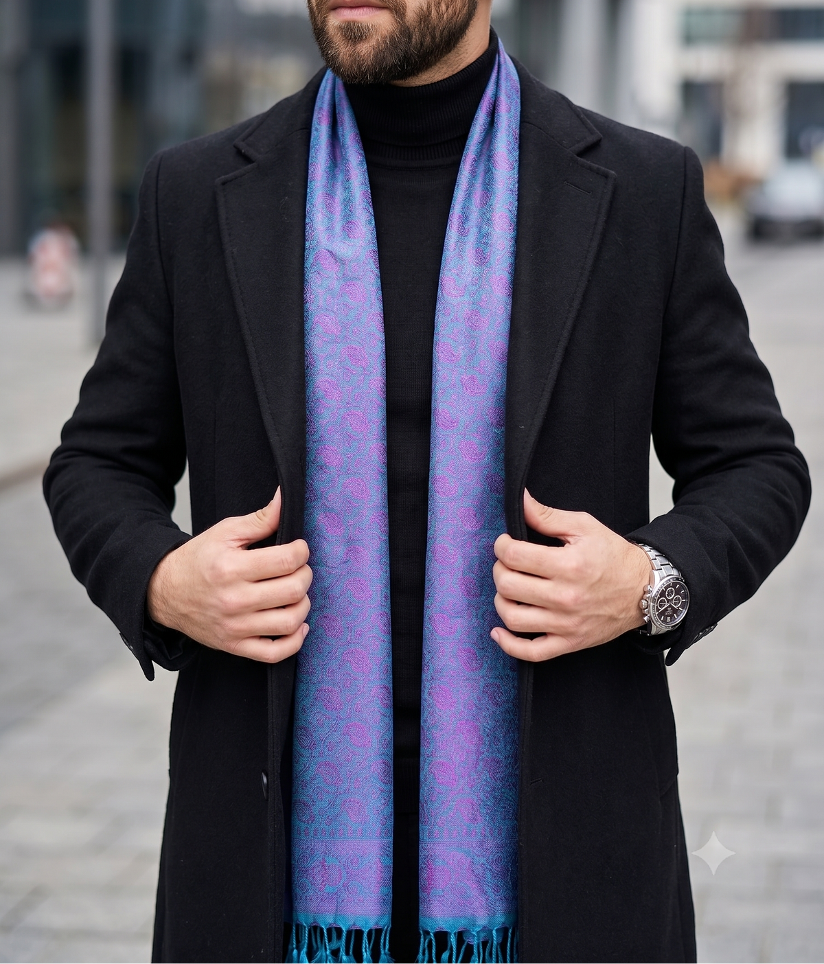 Banarasi Weaving Silk Stole for Men