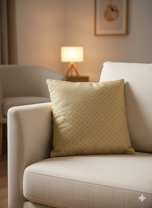 Indian Heritage HANDWOVEN Raw Silk Cushion Cover 16X16 inch