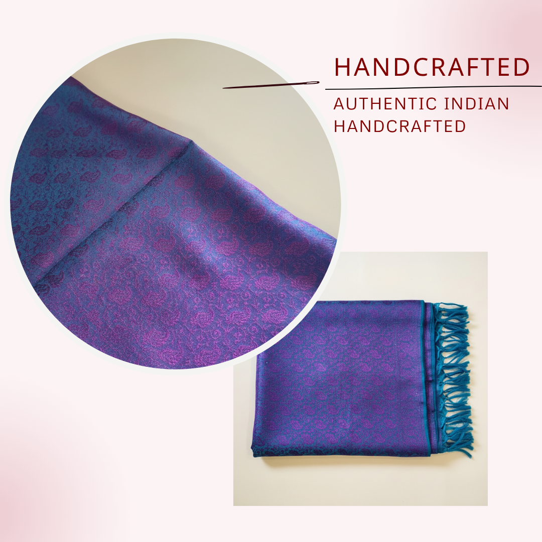 Handloom silk stole for gifting