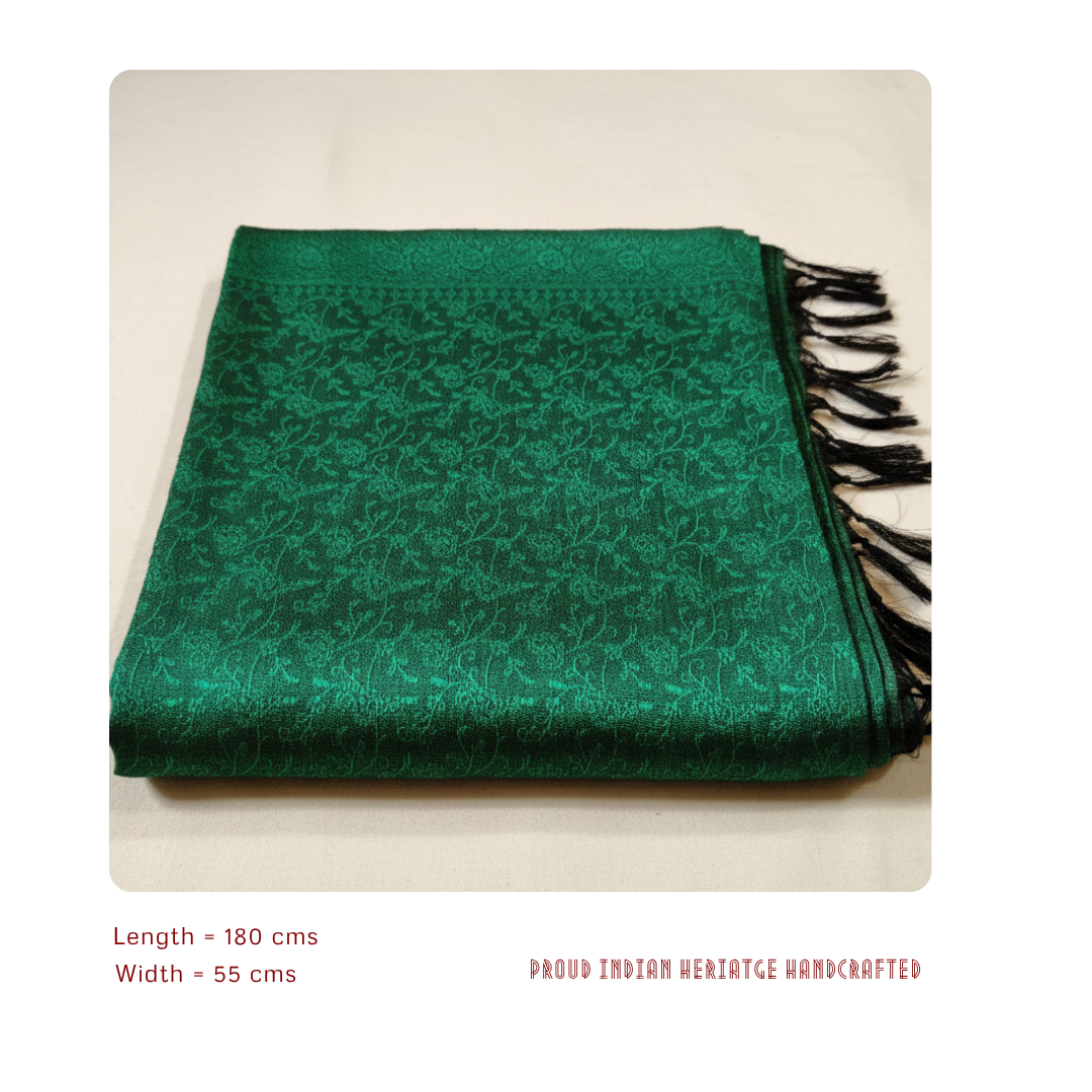 100% Pure Silk Stole Banarasi Weaving - Corporate & NRI Gift India