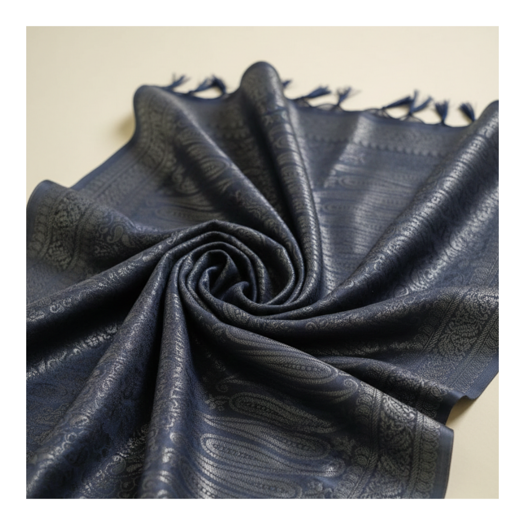 Sparsh of India Groomsmen Wedding Gift | Set of 5 Banarasi Silk Stoles