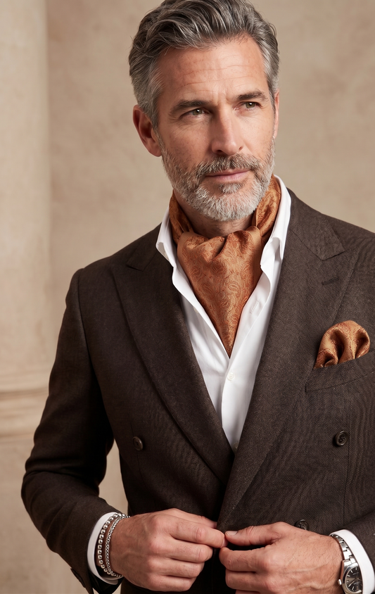 Silk_Stole_Style_for_Men_in_Coat