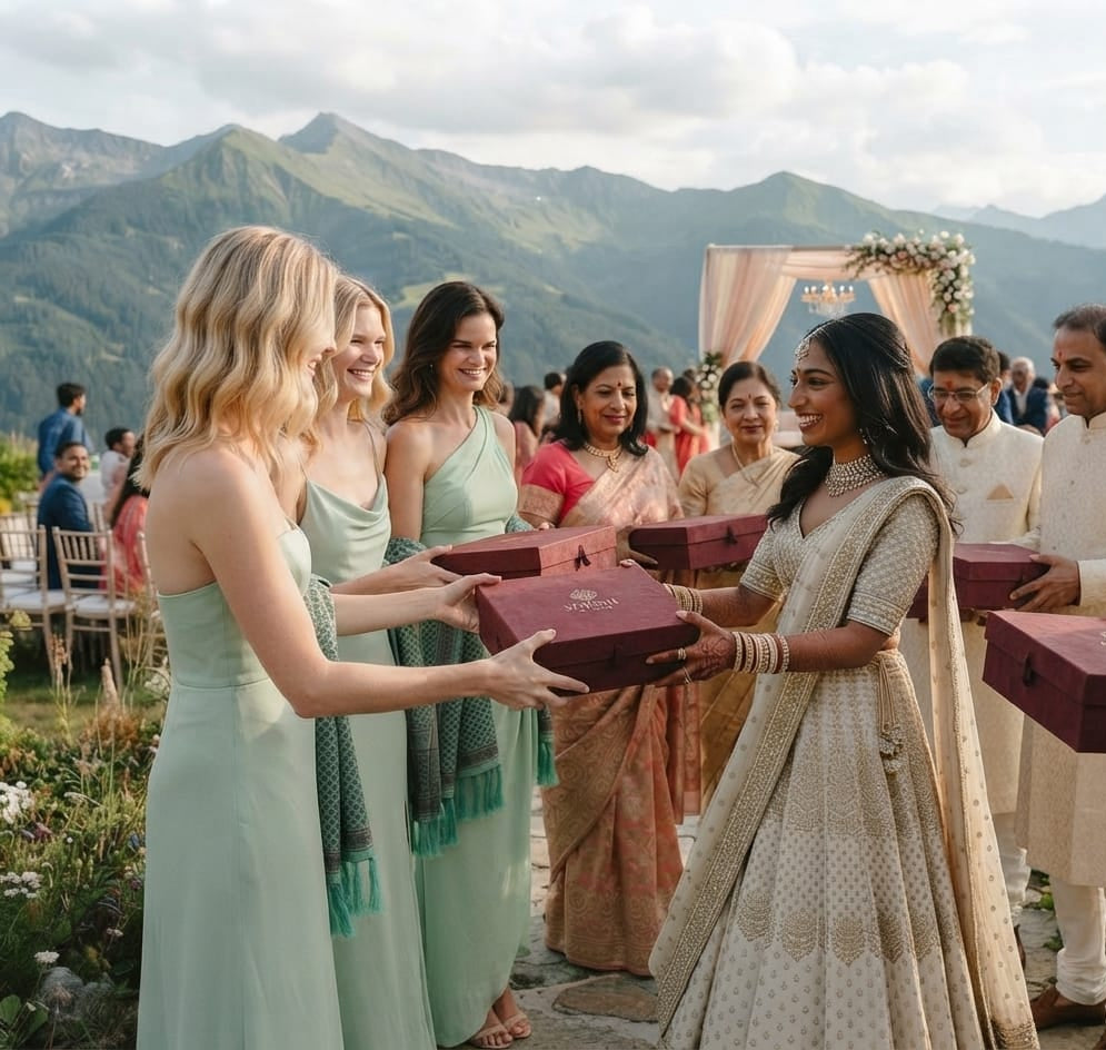 Wedding Silk Stoles for Bridesmaid NRI and International  Pastel Hues