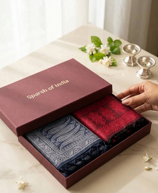 silk-stole-pair-giftset-festive-gifting