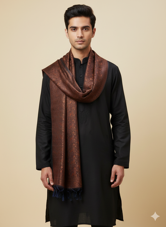 Premium Indian heritage Banarasi silk stole in gift box – Sparsh of India