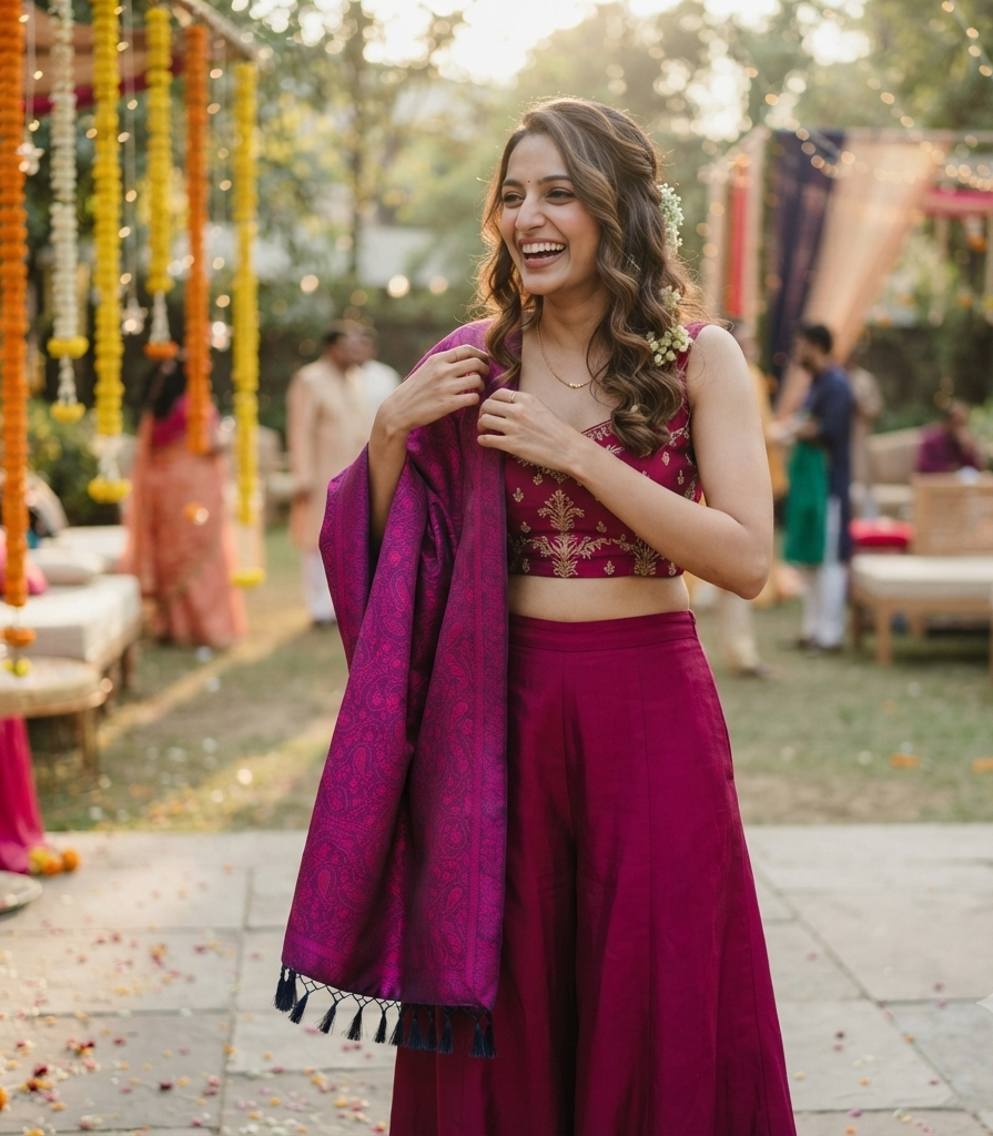 wedding welcome stole for baraati